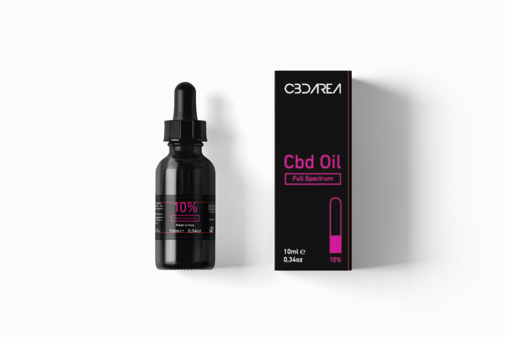 Cbd Area - Olio Cbd "Full Spectrum" 10%- Cbd Oil Solventless - Olio Mct - Effetto Entourage