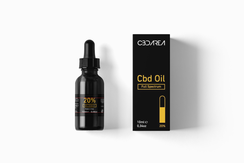 Cbd Area - Olio Cbd "Full Spectrum" 20%- Cbd Oil Solventless - Olio Mct - Effetto Entourage